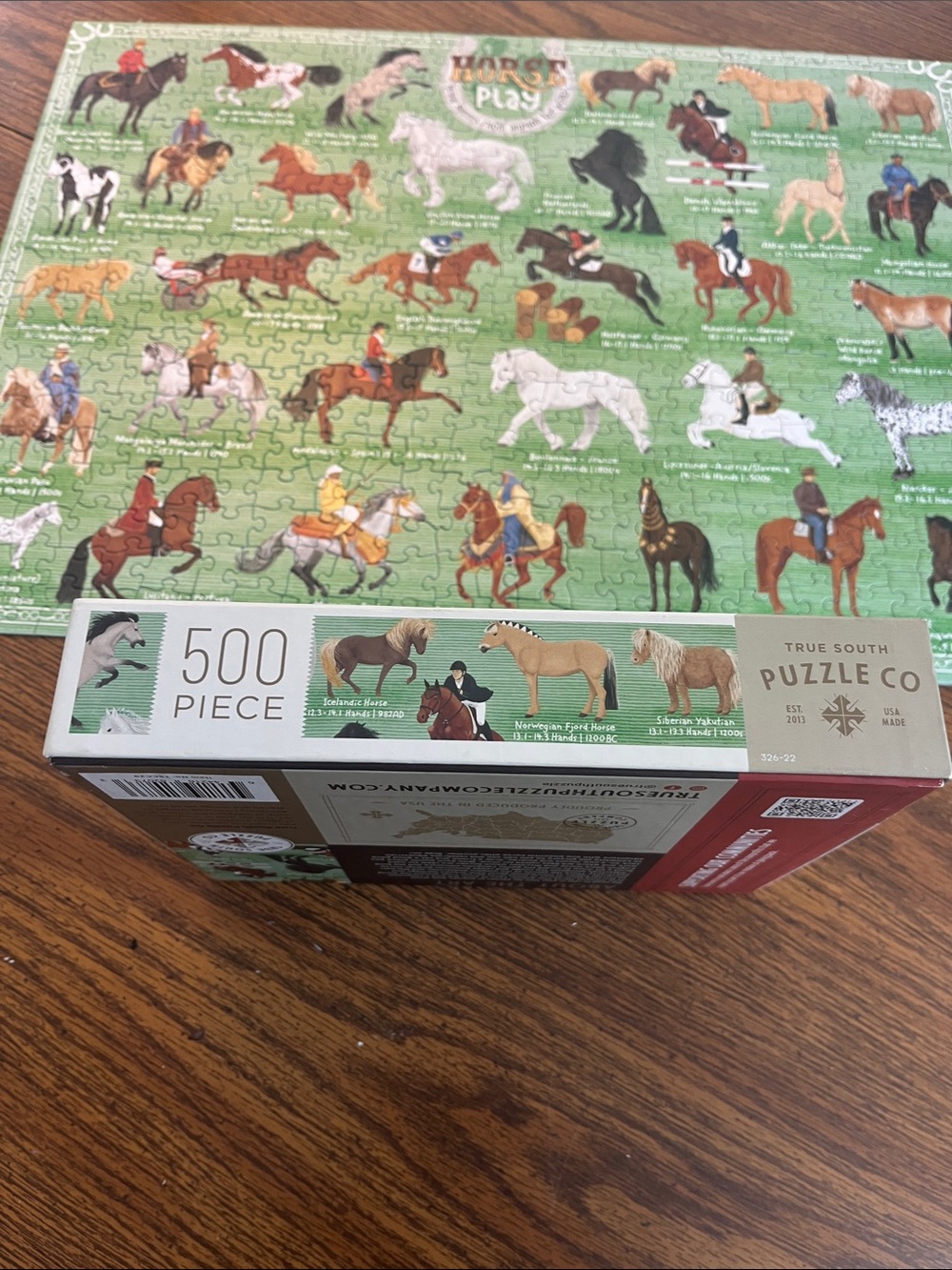 Horse Play 500-Piece Jigsaw Puzzle - Green - Picture 8 of 15